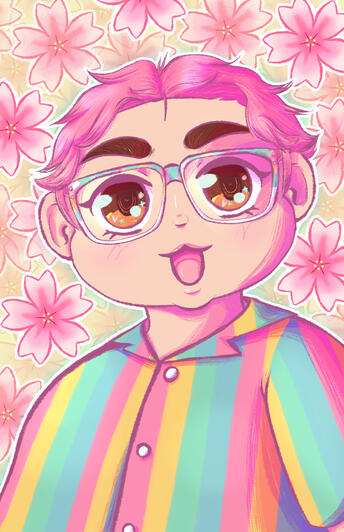 A self portrait of Skyli Parenteau