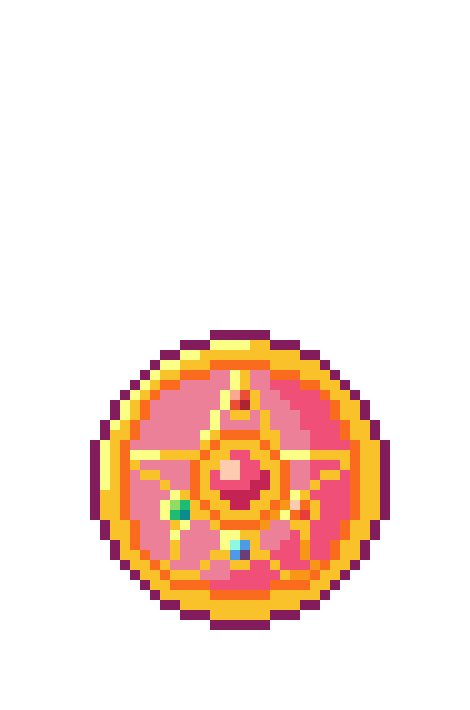 Sailor Moon's Crystal Brooch from Sailor Moon R, leading to the Pixel Art Gallery